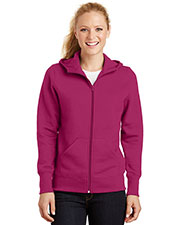Sport-Tek L265 Women Full-Zip Hooded Fleece Jacket at GotApparel