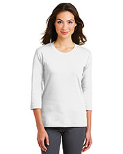 Port Authority L517 Women Cotton 3/4-Sleeve Scoop Neck Shirt at GotApparel