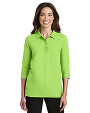 Port Authority L562 Women Silk Touch 3/4-Sleeve Polo at GotApparel