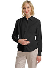 Port Authority L608M Women Maternity Long-Sleeve Easy Care Shirt at GotApparel