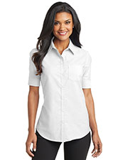 Port Authority L659 Women Short-Sleeve Superpro Oxford Shirt at GotApparel