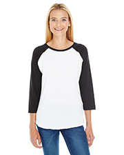 LAT LA3530 Women Baseball Fine Jersey T-Shirt at GotApparel