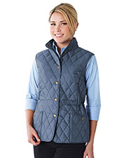 LILAC BLOOM LB8221 Women Bailey Woven Quilted Sleeveless Jacket at GotApparel