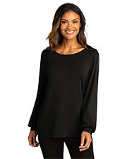 Port Authority LK5600 Women <sup>®</Sup> Ladies Luxe Knit Jewel Neck Top. at GotApparel