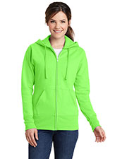 Port & Company LPC78ZH Women Classic Full-Zip Hooded Sweatshirt at GotApparel