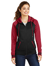 Sport-Tek® LST236 Women Varsity Fleece Full-Zip Hooded Jacket at GotApparel