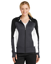 Sport-Tek® LST245 Women   Tech Fleece Colorblock Full-Zip Hooded Jacket at GotApparel