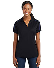 Sport-Tek® LST653 Women Micro Pique Sport-Wick Piped Polo at GotApparel