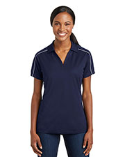 Sport-Tek® LST653 Women Micro Pique Sport-Wick Piped Polo at GotApparel