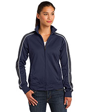 Sport-Tek® LST92 Women Piped Tricot Track Jacket at GotApparel