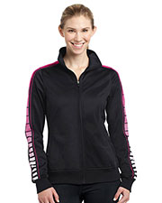 Sport-Tek® LST93 Women Dot Sublimation Tricot Track Jacket at GotApparel