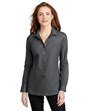 Port Authority LW645 Women Pincheck Easy Care Shirt at GotApparel