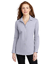 Port Authority LW645 Women Pincheck Easy Care Shirt at GotApparel