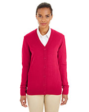 Harriton M425W Women Pilbloc  V-Neck Button Cardigan Sweater at GotApparel