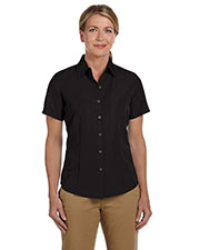 Harriton M560W Women Barbados Textured Camp Shirt at GotApparel