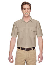 Harriton M580 Men Key West Short-Sleeve Performance Staff Shirt at GotApparel