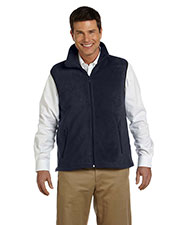 Harriton M985 Men 8 oz. Fleece Vest at GotApparel