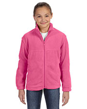 Harriton M990Y Youth 8 Oz. Full-Zip Fleece at GotApparel