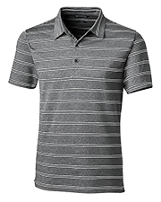 Cutter & Buck MCK00132 Men Forge Polo Heather Stripe Tailored Fit at GotApparel
