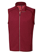 Cutter & Buck MCO00047 Men Mainsail Sweater-Knit Full Zip Vest at GotApparel
