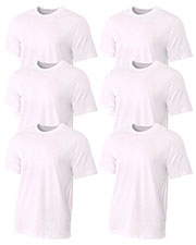 A4 N3230 Men Fusion Short-Sleeve Tee 6-Pack at GotApparel