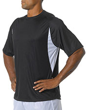 A4 NB3181 Boys Cooling Performance Color Block Short Sleeve Crew at GotApparel
