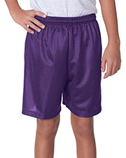 A4 NB5301 Boys Tricot Lined 6" Mesh Shorts at GotApparel