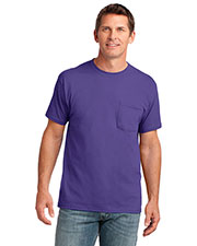Port & Company PC54P Men 5.4 Oz 100% Cotton Pocket T-Shirt at GotApparel