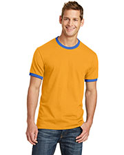 Port & Company PC54R Adult 5.4oz 100% Cotton Ringer Tee at GotApparel