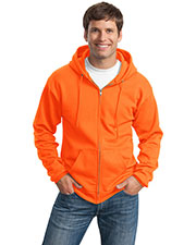 Port & Company PC90ZHT Men Tall Ultimate Full-Zip Hooded Sweatshirt at GotApparel
