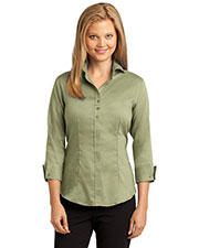 Red House RH69 Women 3/4-Sleeve Nailhead Non-Iron Button-Down Shirt at GotApparel