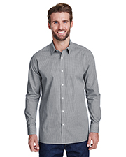 Artisan Collection by Reprime RP220 Men 3.7 oz Microcheck Gingham Long-Sleeve Cotton Shirt at GotApparel