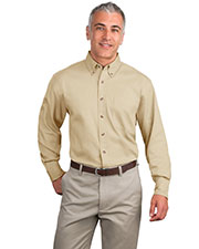 Port Authority TLS600T Men Tall Long-Sleeve Twill Shirt at GotApparel