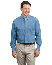 Port Authority S600 Adult Long-Sleeve Denim Shirt at GotApparel