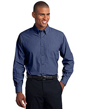 Port Authority TLS640 Men Tall Crosshatch Easy Care Shirt at GotApparel