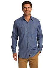 Port Authority S652 Men Patch Pocket Denim Shirt at GotApparel