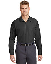 Red Kap  SP14 Men Long-Sleeve Industrial Work Shirt at GotApparel
