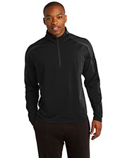Sport-Tek® ST851 Men Sportwick Stretch 1/4-Zip Colorblock Pullover at GotApparel