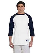 Custom Embroidered Champion T1397 Men 5.2 Oz. Raglan Baseball T-Shirt at GotApparel