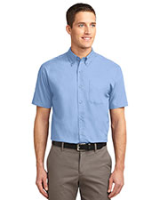 Port Authority TLS508 Men Tall Short-Sleeve Easy Care Shirt at GotApparel