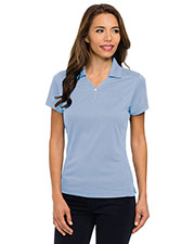 Tri-Mountain 156 Women Vision Ultracool Pique Y-Neck Short-Sleeve Golf Shirt at GotApparel