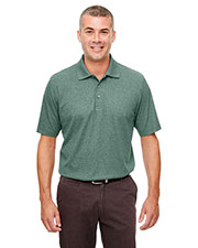Ultraclub UC100 Men Heathered Pique Polo at GotApparel