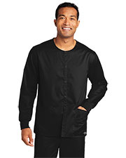 Custom Embroidered Wonderwink<sup>®</Sup> Unisex Workflex<sup>™</Sup> Snap-Front Scrub Jacket WW3080 at GotApparel