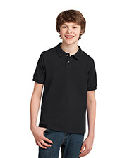 Port Authority Y420 Boys Pique Knit Polo at GotApparel