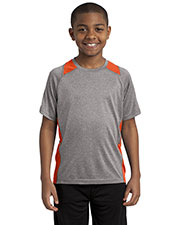 Sport-Tek® YST361 Boys Heather Colorblock Contender  Tee at GotApparel