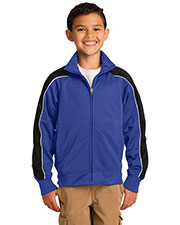 Sport-Tek® YST92 Boys Piped Tricot Track Jacket at GotApparel