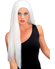 Halloween Costumes MR176003 Unisex Wig 24 Inch Straight White at GotApparel