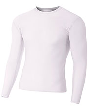 A4 NB3133 Boys Youth Long Sleeve Compression Crew at GotApparel