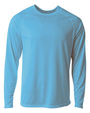 A4 NB3396 Boys Surecolor Long Sleeve Cationic Tee at GotApparel