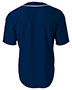 A4 A4N4184 Short Sleeve Full-Button Baseball Top